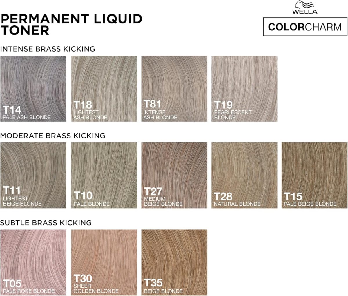 ⁦Wella ColorCharm Hair Toner, T14 Silver Lady, 1.4 fl oz⁩ - الصورة ⁦9⁩