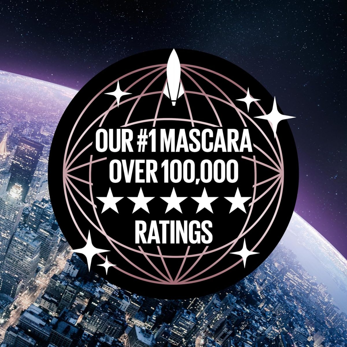 ⁦Maybelline Lash Sensational Sky High Washable Mascara Makeup, Volumizing, Lengthening, Defining, Curling, Multiplying, Buildable Formula, Blackest Black, 1 Count⁩ - الصورة ⁦7⁩