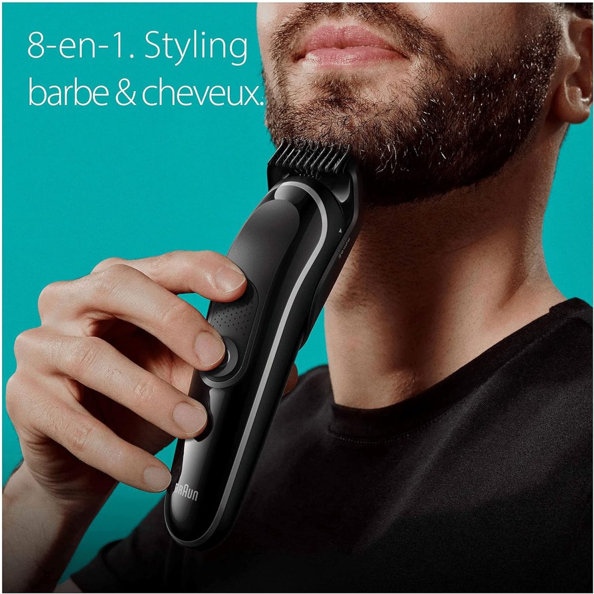 ⁦Braun MGK3440 All-In-One Beard Care Bodygroomer Set, 8-in-1 Beard Trimmer, Trimmer/Hair Trimmer Men, Hair Clipper, Waterproof, 80 Minutes Wireless Runtime, Gift Man,⁩ - الصورة ⁦2⁩
