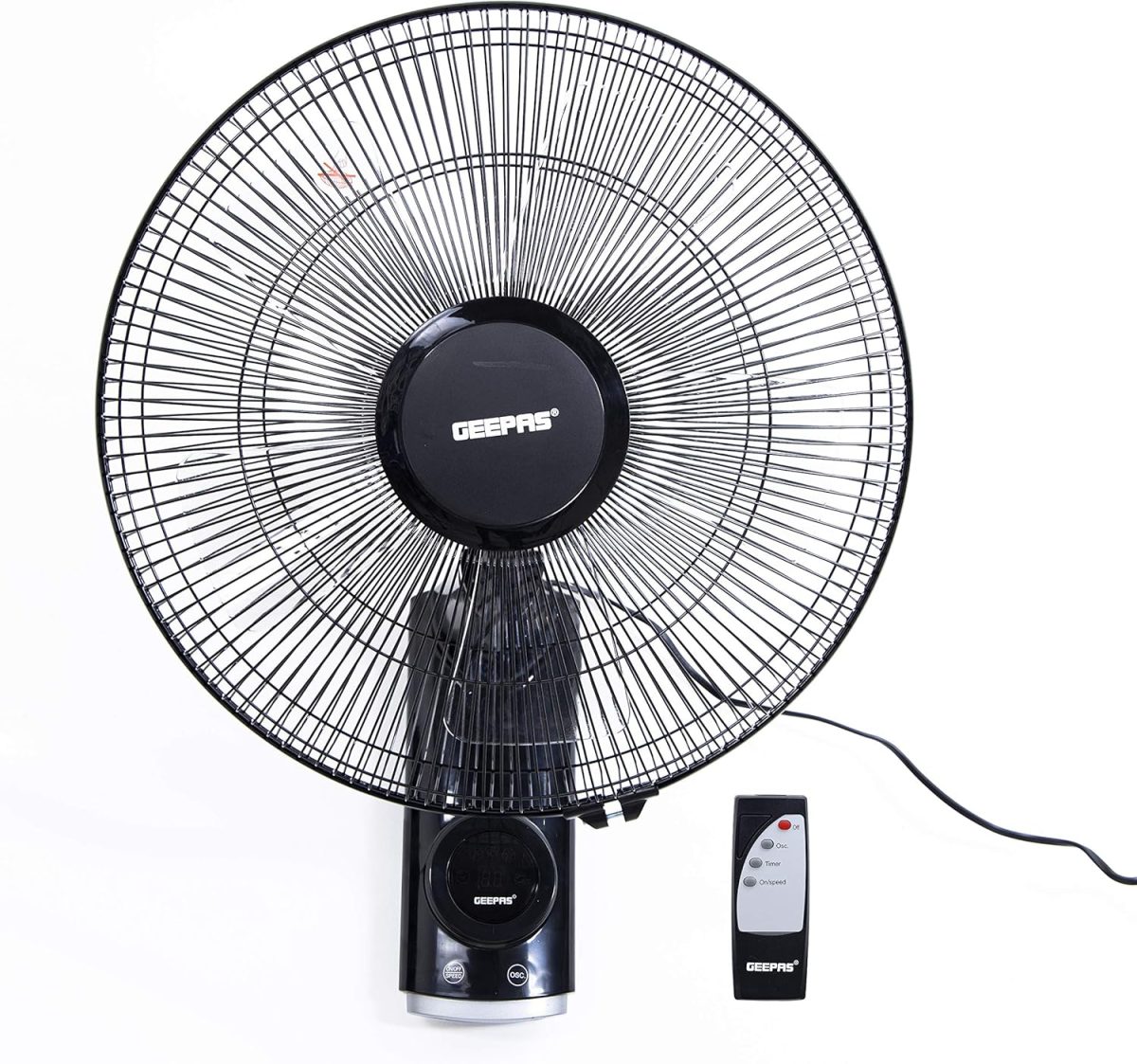 Geepas 16 Inch Wall Fan, Black, Gf9479N