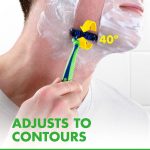 ⁦Gillette Sensor3 Sensitive Disposable Razors for Men, Enhanced Lubrastrip Glides Easily Over Your Skin, 8 Count (Pack of 2)⁩ - الصورة ⁦6⁩