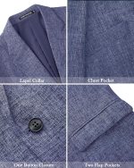 ⁦J.VER Womens Dress Shirts Long Sleeve Button Down Shirts Wrinkle-Free Solid Work Blouse⁩ - الصورة ⁦4⁩