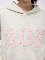⁦Aelfric Eden Womens Oversized Graphic Hoodies Y2k Flower Embroidery Number Print Pullover Hooded Sweatshirt Unisex⁩ - الصورة ⁦2⁩