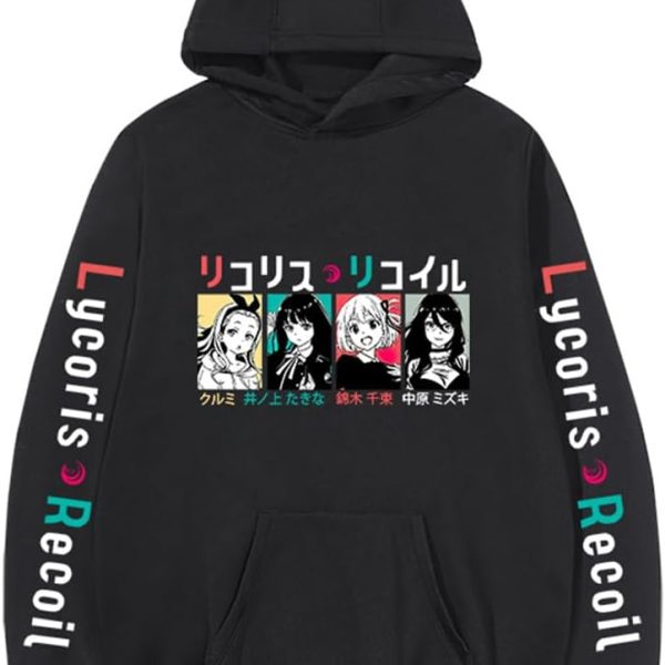 Lycoris Recoil Hoodie Men Women Couples Sweatshirts Pullover Shirt Hooded Sweater