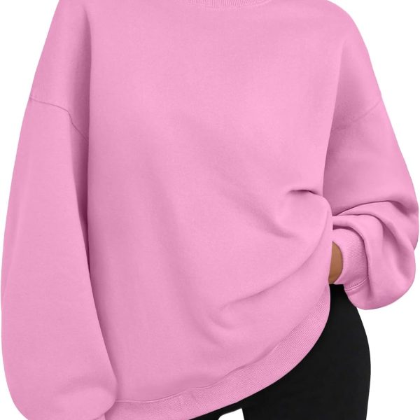 Trendy Queen Oversized Sweatshirts for Women Hoodies Crewneck Fall Winter Outfits Pullover Sweaters Clothes Fashion 2024