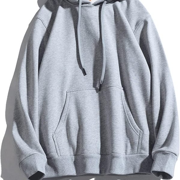 سويت شيرت للرجال من SvYii للربيع والخريف مطبوع بغطاء راس مخملي سميك بمقاس كبير (اللون: B، المقاس: XL كود)