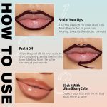 ⁦AmiCera Lip Stain Peel Off, Brown Lip Liner, Lip Tattoo Peel Off Long Lasting Waterproof Lip Tint, Natural Matte Highly Pigmented Transfer Proof Lipstick Lipstain, Dark Brown⁩ - الصورة ⁦5⁩