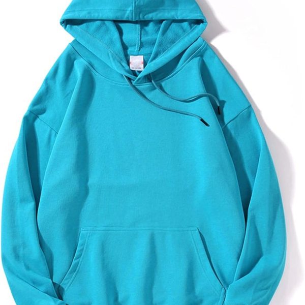 BoWang-Shop Women's Sweater Spring Autumn Women Hoodies Oversize Loose Pullovers Cotton Harajuku Streetwear Hooded Sweatshirts Quality Womens Clothing (Color : Blue, Size : Medium)