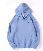 BoWang-Shop Women's Sweater Spring Autumn Women Hoodies Oversize Loose Pullovers Cotton Harajuku Streetwear Hooded Sweatshirts Quality Womens Clothing (Color : Light blue, Size : XXXX-Large)