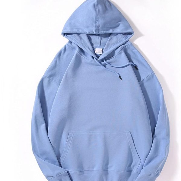 BoWang-Shop Women's Sweater Spring Autumn Women Hoodies Oversize Loose Pullovers Cotton Harajuku Streetwear Hooded Sweatshirts Quality Womens Clothing (Color : Light blue, Size : XXXX-Large)