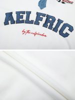 ⁦Aelfric Eden Mens Graphic Oversized Hoodie Cartoon Character Print Streetwear Casual hoodies y2k Hooded Sweatshirt⁩ - الصورة ⁦3⁩