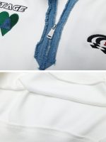 ⁦Aelfric Eden Mens Graphic Oversized Hoodie Cartoon Character Print Streetwear Casual hoodies y2k Hooded Sweatshirt⁩ - الصورة ⁦5⁩