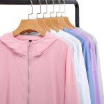 ⁦OBUMI Utility Jacket Women, Sun Protection Clothing Women Zip Up Hoodie Long Sleeve SWEATSHIRT Outdoor Clothes Fishing Running Hiking Jacket (Color : White, Size : 4XL)⁩ - الصورة ⁦5⁩