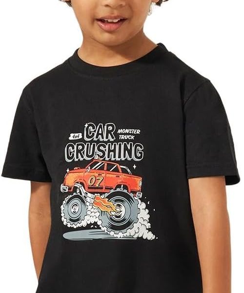 Styli Boys Graphic Print Short Sleeve T-Shirt