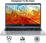 ⁦ايسر لابتوب كروم بوك 315 للطلاب والاعمال بشاشة 15.6 انش FHD IPS ومعالج انتل سيليرون N4500 وذاكرة RAM 4GB و320GB (64GB eMMC + بطاقة 256GB) وواي فاي 6 ونظام تشغيل كروم وماوس مانع للانزلاق⁩ - الصورة ⁦3⁩