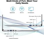 ⁦ايسر لابتوب كروم بوك 315 للطلاب والاعمال بشاشة 15.6 انش FHD IPS ومعالج انتل سيليرون N4500 وذاكرة RAM 4GB و320GB (64GB eMMC + بطاقة 256GB) وواي فاي 6 ونظام تشغيل كروم وماوس مانع للانزلاق⁩ - الصورة ⁦7⁩