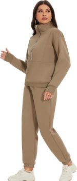 ⁦طقم رياضي عصري للنساء من ايسكتند مكون من قطعتين مكون من قطعتين مكون من سروال وسويت شيرت للسفر⁩ - الصورة ⁦6⁩