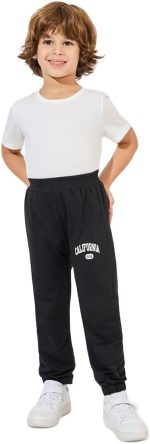 ⁦STYLI Boys Letter Printed Thin Jogger⁩ - الصورة ⁦2⁩