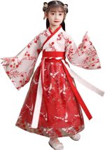 زي هانفو تانغ الصيني وتنورة الجنية القديمة، فستان الأميرة للفتيات