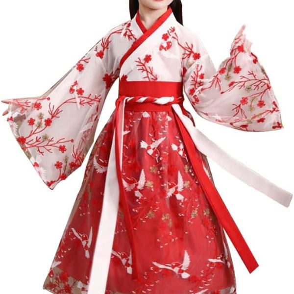 زي هانفو تانغ الصيني وتنورة الجنية القديمة، فستان الأميرة للفتيات