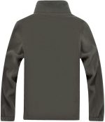 ⁦جاكيتات صوف سميكة للنساء من سكاي ووك، ملابس رياضية دافئة كاجوال حرارية بلون واحد (اللون: اخضر، المقاس: XXL)⁩ - الصورة ⁦3⁩