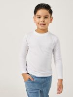 ⁦Styli Boys Solid Round Neck T-Shirt⁩ - الصورة ⁦2⁩