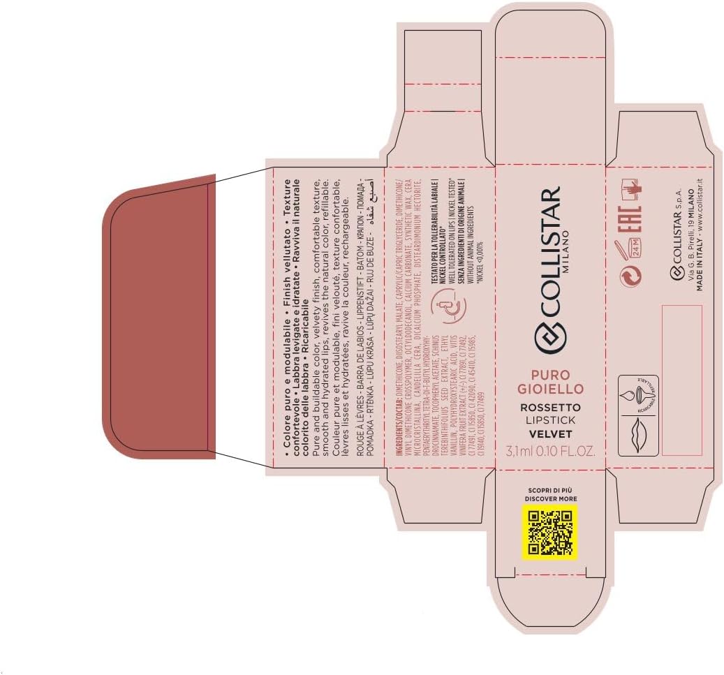 1761763637_61XU0rv2K5L._AC_SL1500_.jpg كوليستار احمر شفاه بيور بلمسة نهائية مخملية، لون نقي، ملمس حسي للغاية، تغطية معيارية، شفاه مرطبة، رقم 171 جارنيت ريد، 0.11 اونصة سائلة - الصورة 6