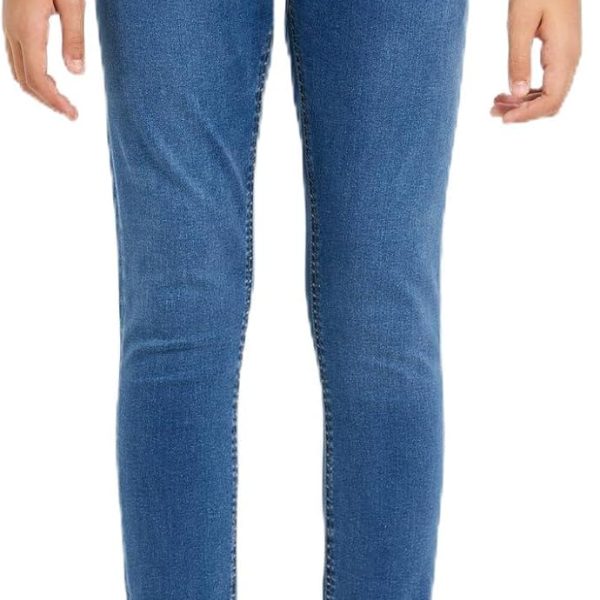 REDTAG Boys Senior Solid Slim Fit Jeans