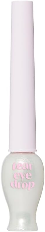 ETUDE Tear Eye Drop Liner 8g #3 Pure Sparkling Pearl (21AD) | Long-Lasting Liquid Glitter Eye Makeup with Shiny Magical Sparkle | K-Beauty