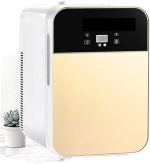 ثلاجة صغيرة من في في بي ان جي في اتش، ثلاجة صغيرة محمولة ومبرد وسخان لتخزين مستحضرات العناية بالبشرة ومستحضرات التجميل والمشروبات للاستخدام المنزلي والسيارة