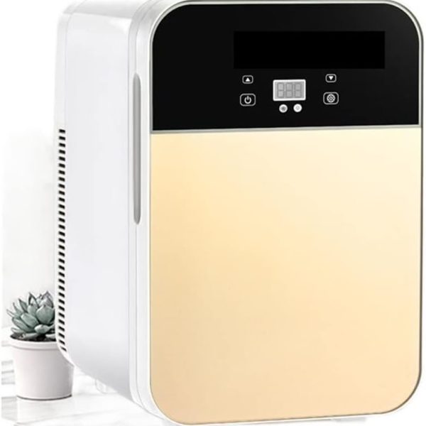 ثلاجة صغيرة من في في بي ان جي في اتش، ثلاجة صغيرة محمولة ومبرد وسخان لتخزين مستحضرات العناية بالبشرة ومستحضرات التجميل والمشروبات للاستخدام المنزلي والسيارة