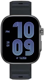 itel O23 (2.02") LCD Display Smart Watch, Scratch-Resistant Display, 7 Days Battery Life, Heart Rate, AI Voice Assistant & Blood Oxygen Monitoring, 12 months warrant,IP68 Waterproof (Black)