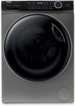 Haier HW80-BP14939S6 1400 rpm Front Load Washer with 14 Programs, 8 kg Capacity, Silver