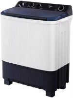 ⁦هاير غسالة منزلية حوضين 8 كجم، ابيض - HTW80-1217⁩ - الصورة ⁦3⁩