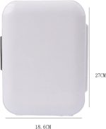⁦QBNZAXC Mini fridge Mini Portable Car Refrigerator 5L Small Car Cooling And Heating Box Fridge Freezer Cooler Travel⁩ - الصورة ⁦4⁩