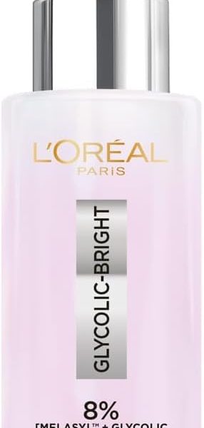سيروم جليكوليك برايت اللامع الفوري من لوريال باريس، 30 ملليلتر، لكل أنواع البشرة، للجنسين