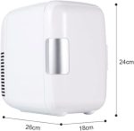 ⁦ثلاجة صغيرة محمولة للمكتب من بي بي اف في جيه ار دي دي، ثلاجة باردة وساخنة للسيارة والمنزل والسكن الجامعي للمنزل وادوات المطبخ بمقبس اوروبي⁩ - الصورة ⁦2⁩