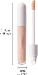 ⁦Waterproof Long-Lasting Concealer Full Coverage, under eye concealer for Dark Circles & Dark Spots, Brightener Concealer Makeup for All Skin - Light Skin⁩ - الصورة ⁦6⁩