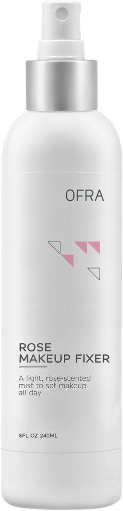 مثبت مكياج روز من اوفرا - برائحة الورد - بخاخ تثبيت بلمسة نهائية طبيعية - بخاخ تثبيت مكياج طويل الأمد للوجه - رذاذ برائحة الورد - 240 مل