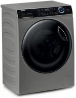 ⁦Haier HW80-BP14939S6 1400 rpm Front Load Washer with 14 Programs, 8 kg Capacity, Silver⁩ - الصورة ⁦2⁩