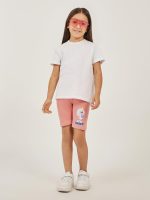 ⁦Styli Girls Minnie Print Elastic Waistband Shorts⁩ - الصورة ⁦3⁩