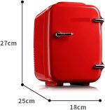 ⁦BBFVJRDD Mini fridge for office Cooling And Heating Mini Refrigerator The Fridge Room Cosmetic Both Home Small Drinks Camping Makeup Portable Electric Trips⁩ - الصورة ⁦4⁩