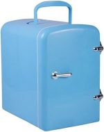 QBNZAXC Mini fridge 4L Mini Fridge Cooler And Warmer Portable Personal Fridge Electronic Fridge Food Cosmetics Fridge For Home Office(A)