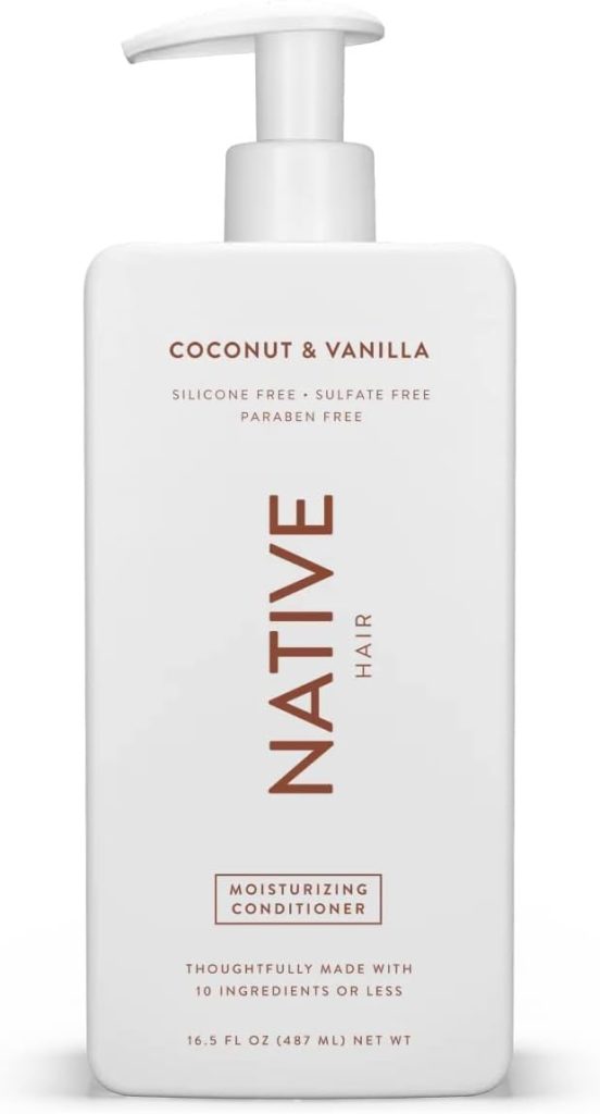 Native Coconut & Vanilla Moisturizing Vegan Conditioner, Clean, Sulfate, Paraben and Silicone Free - 16.5 fl oz