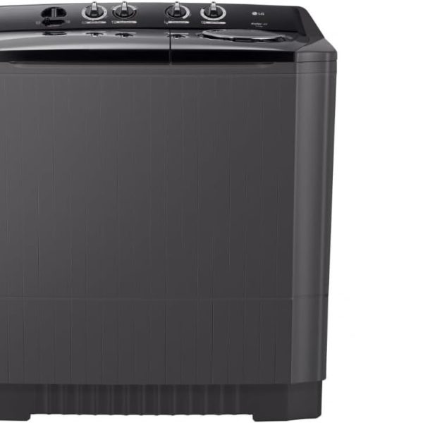غسالة منزلية حوضين من LG، أسود سعة 14 كجم WTT1410OM1