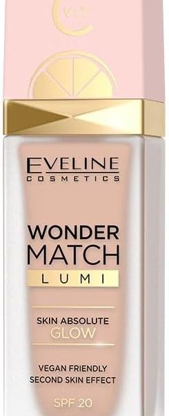 Eveline Cosmetics SPF20 Wonder Match Lumi Illuminating Foundation 30 ml, No. 15 Natural