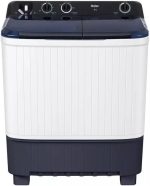 هاير غسالة منزلية حوضين 8 كجم، ابيض - HTW80-1217