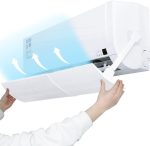 TIKHOME Adjustable Air Conditioner Deflector, Anti Direct Blowing Air Vent Deflector, Air Cooled Baffle Confinement Air Deflector, Anti-Condensation Direction Telescopic Windshield for Home
