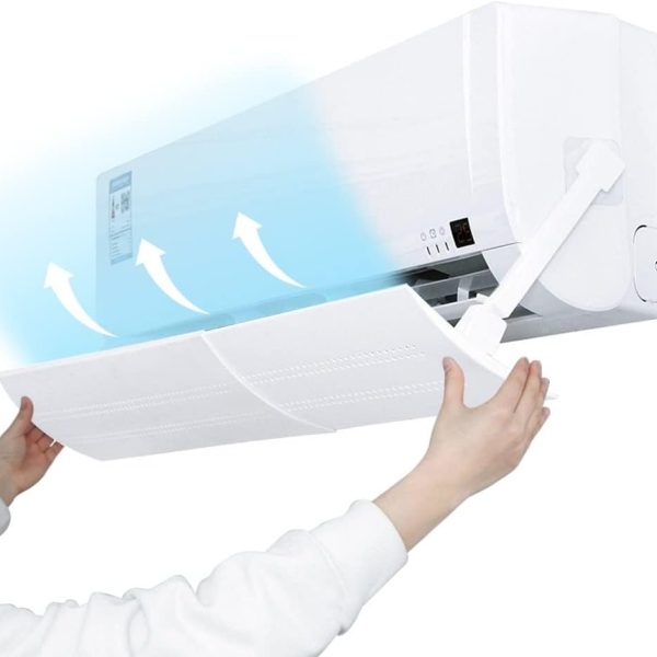 TIKHOME Adjustable Air Conditioner Deflector, Anti Direct Blowing Air Vent Deflector, Air Cooled Baffle Confinement Air Deflector, Anti-Condensation Direction Telescopic Windshield for Home