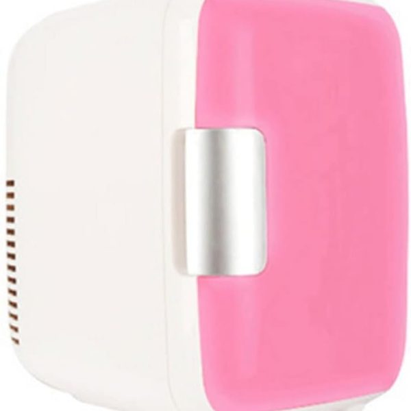 QBNZAXC Mini fridge ثلاجة سيارة 4L ثلاجة محمولة ثلاجة صغيرة بارد مستحضرات التجميل الأطعمة للسيارة للسيارة(Pink)